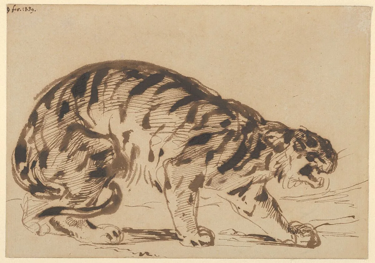Crouching Tiger — Eugène Delacroix