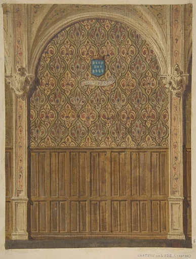Design for wall decoration in a gallery of the Chateau de Lude, Sarthe
