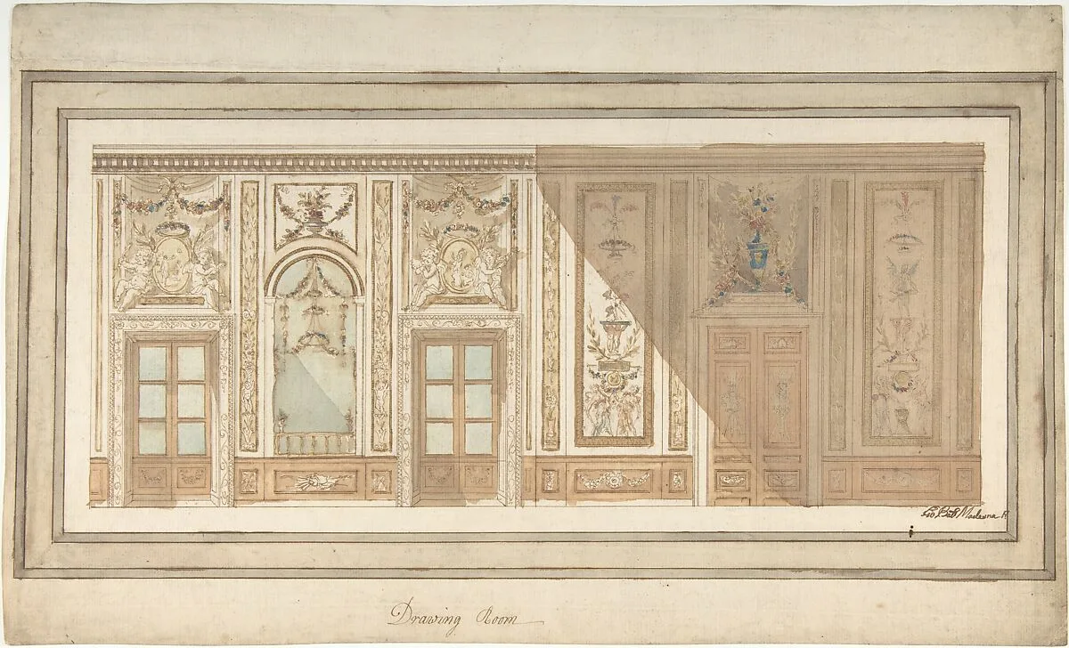 Design for Decoration of a Drawing Room — Giovanni Battista Maderna