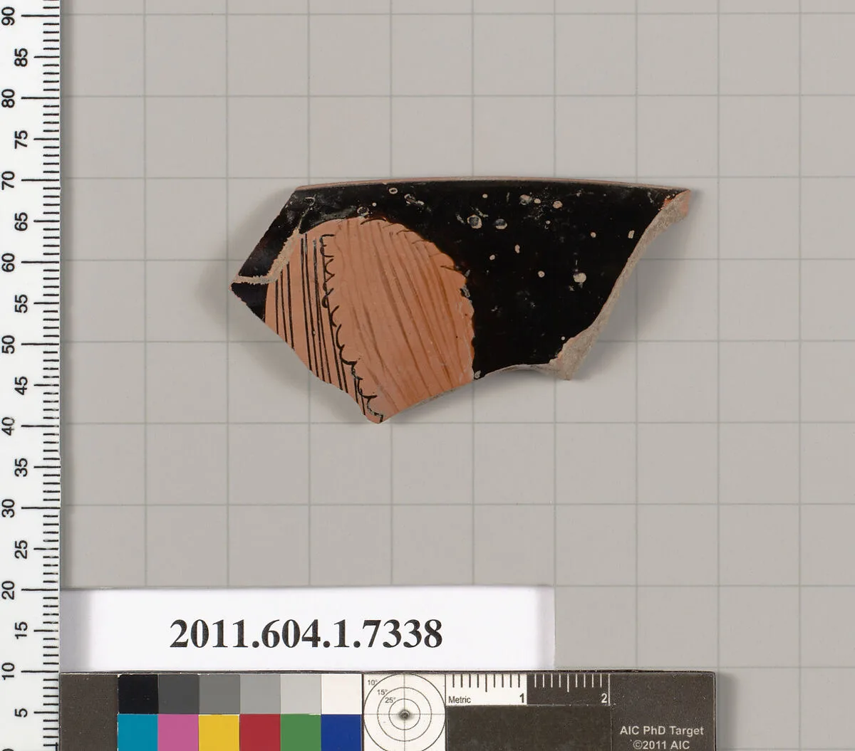 Terracotta rim fragment of a kylix (drinking cup) — Unknown