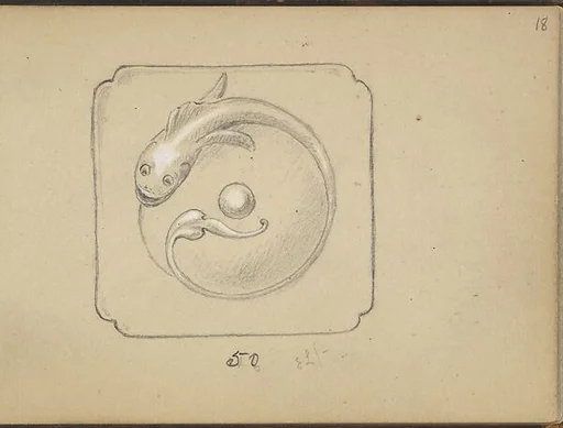 Design for a Bell Push with a Fish Motif