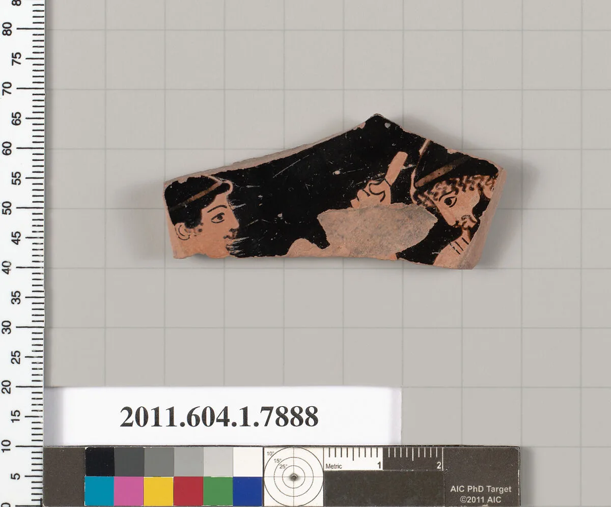 Terracotta fragment of a kylix (drinking cup) — Boot Painter|Wedding Painter
