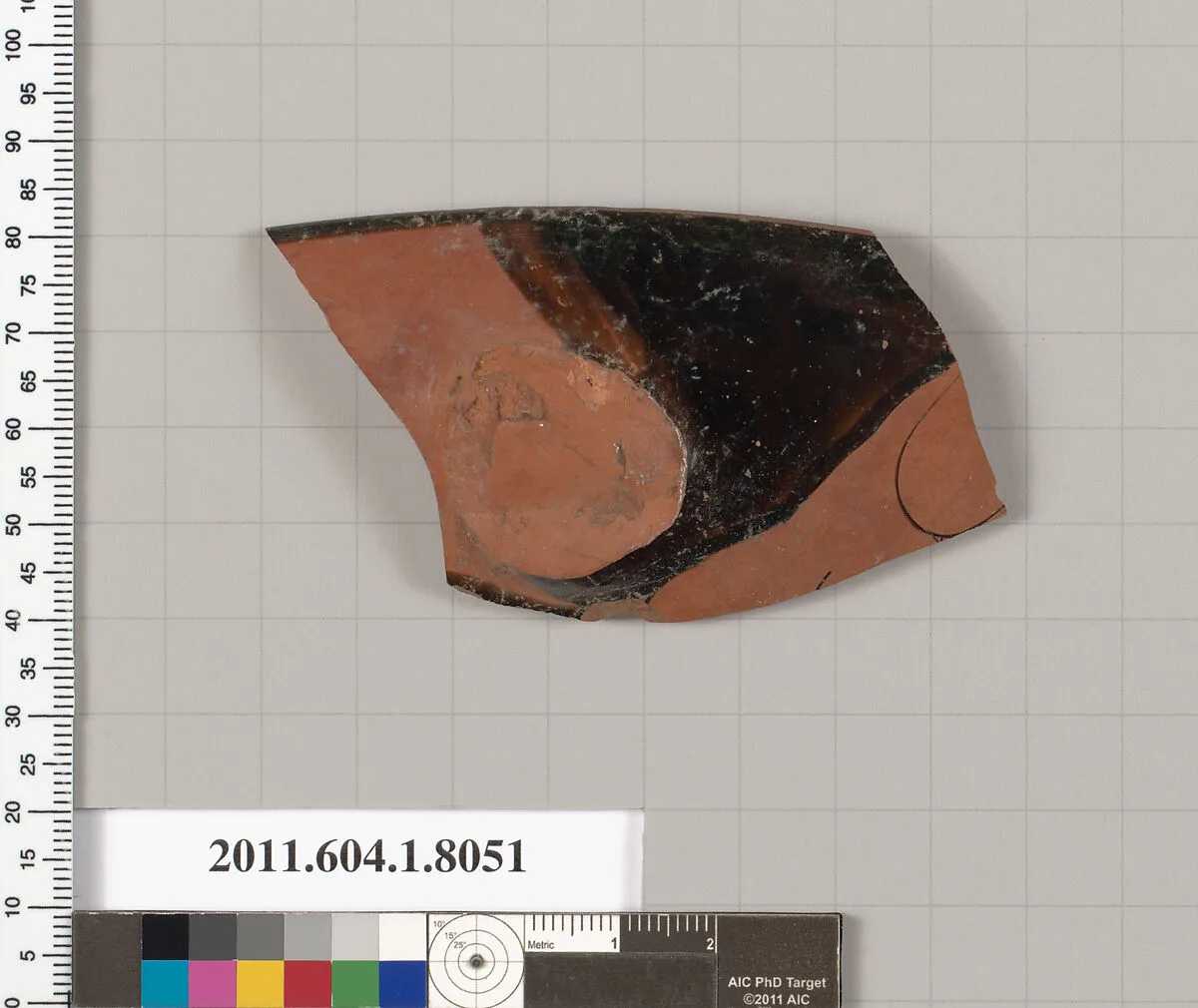 Terracotta rim fragment of a kylix (drinking cup) — Unknown