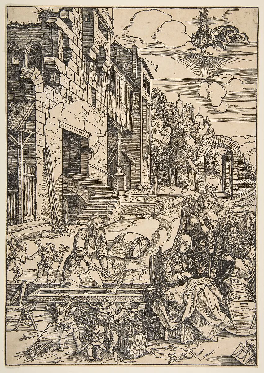 The Sojourn of the Holy Family in Egypt, from The Life of the Virgin — Albrecht Dürer