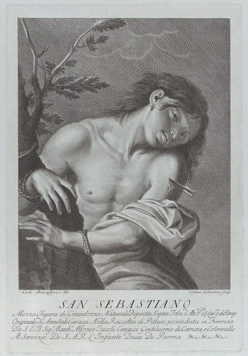 The Martyrdom of Saint Sebastian — Carlo Bozzolini|Annibale Carracci|Cosimo Colombini