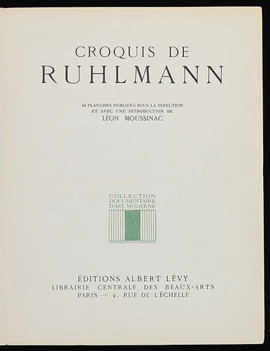 "Croquis de Ruhlmann" Portfolio