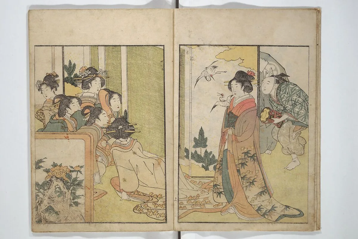 絵本四季花|Picture Book on Flowers of the Four Seasons (Ehon shiki no hana) 絵本四季花 — Kitagawa Utamaro 喜多川歌麿
