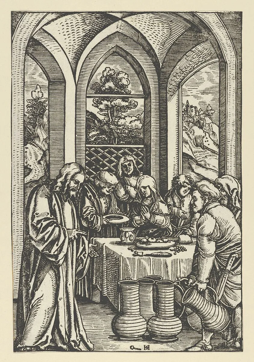The Wedding at Cana, from The Life of Christ — Hans Schäufelein