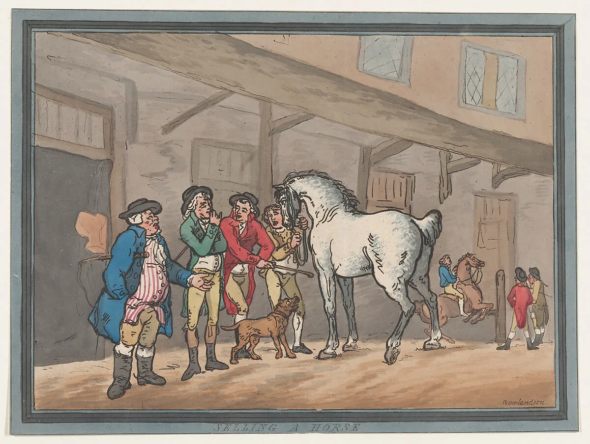 Selling a Horse — S. W. Fores|Thomas Rowlandson