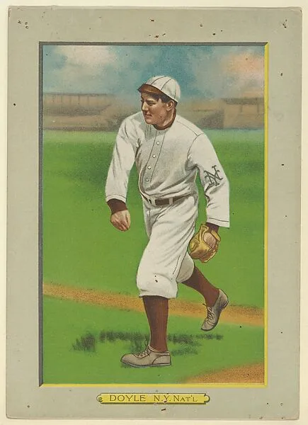 Larry Doyle, Second Baseman, New York Giants (National League), from Turkey Red Cabinets (T3) — American Tobacco Company
