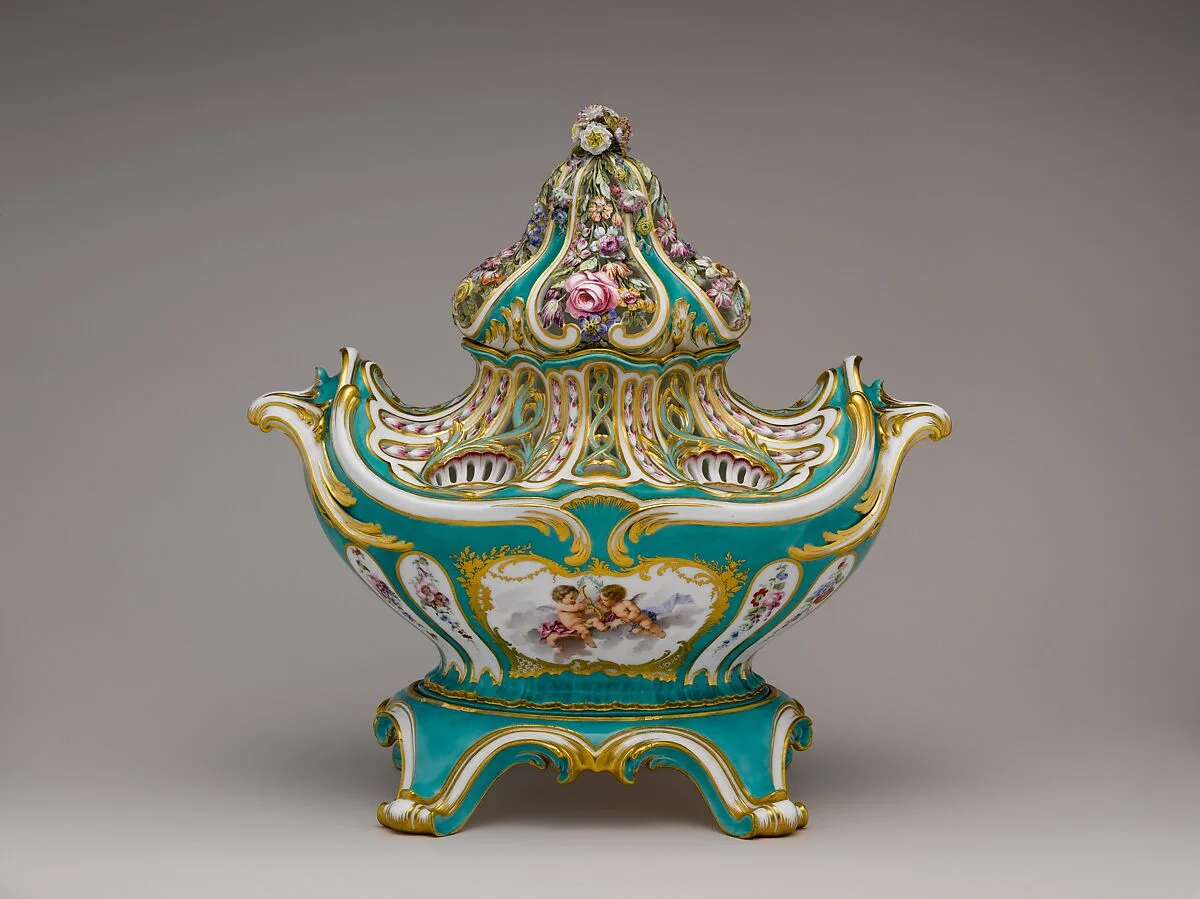 Potpourri vase (pot-pourri gondole) — Jean-Claude Duplessis|Sèvres Manufactory|Charles Nicolas Dodin