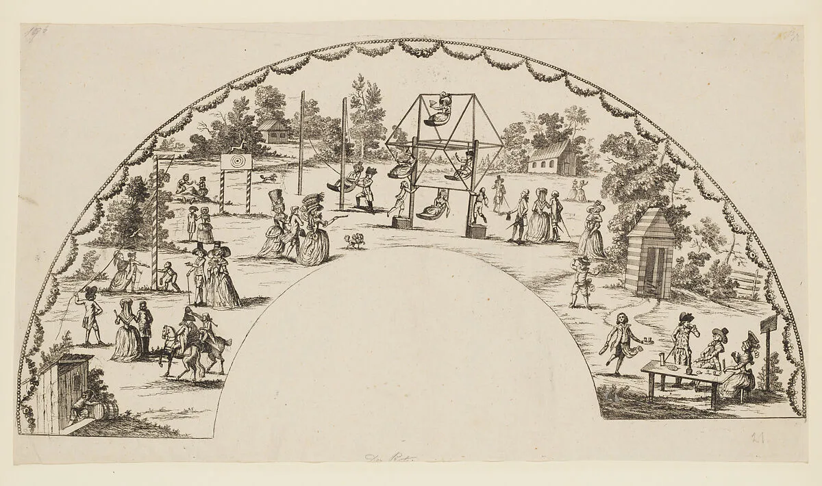 Design for a fan — Anonymous, Austrian, 18th century
