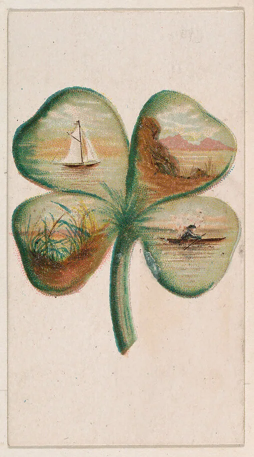 Four-leaf clover, from the Novelties series (N228, Type 5) issued by Kinney Bros. — Kinney Brothers Tobacco Company
