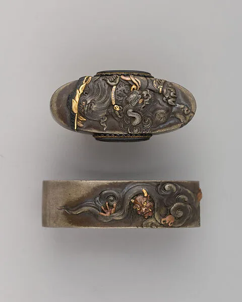 Sword-Hilt Collar and Pommel (Fuchigashira) — Unknown