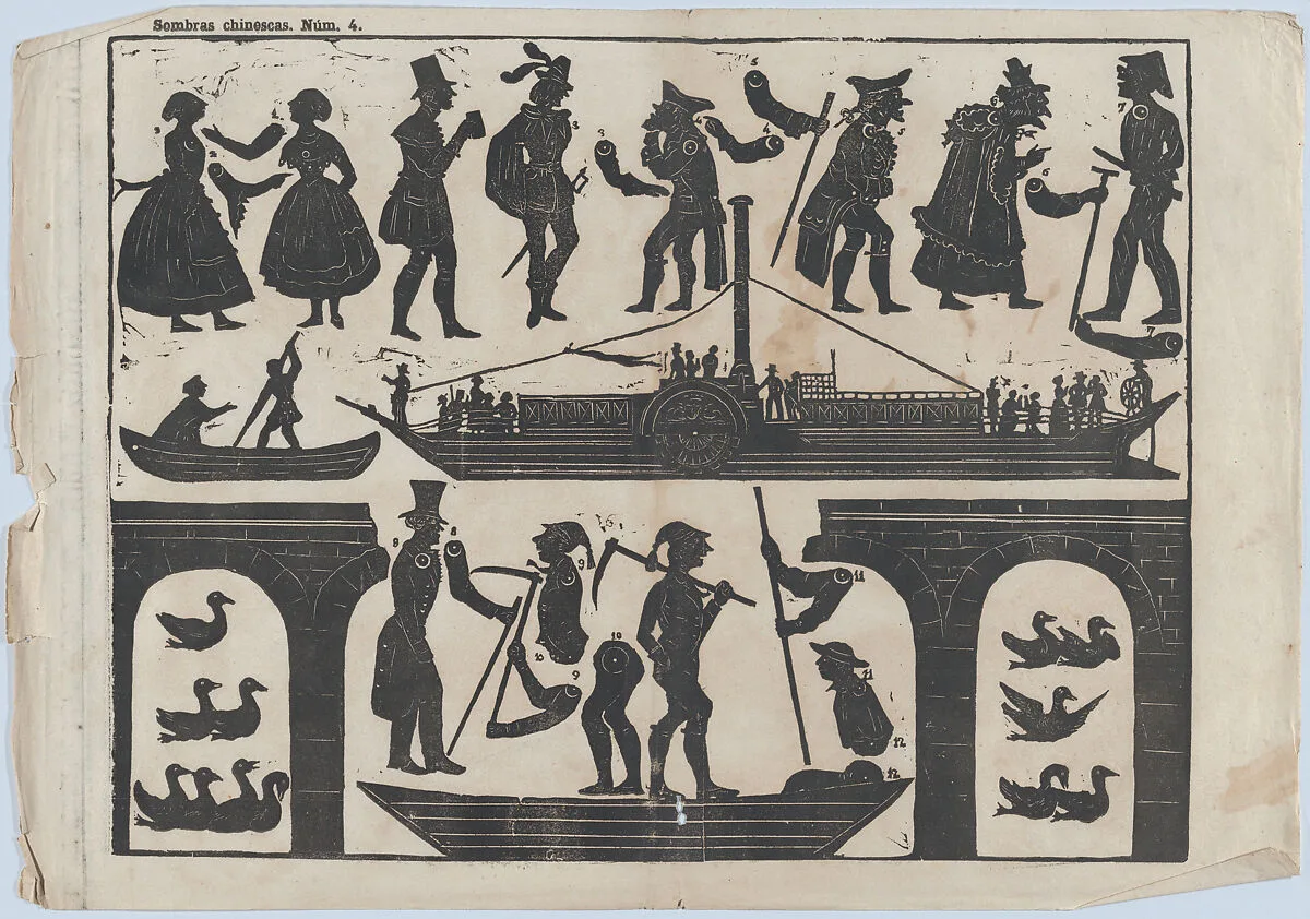 Sheet 4 of figures for Chinese shadow puppets — Juan Llorens