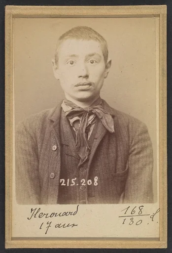 Herouard. Henri. 17 ans, né à Paris XVIIe. Serrurier. Anarchiste. 6/3/94.
