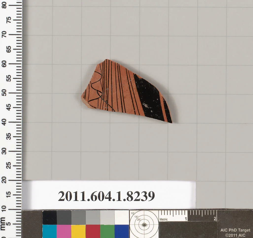 Terracotta fragment of a kylix (drinking cup) — Unknown