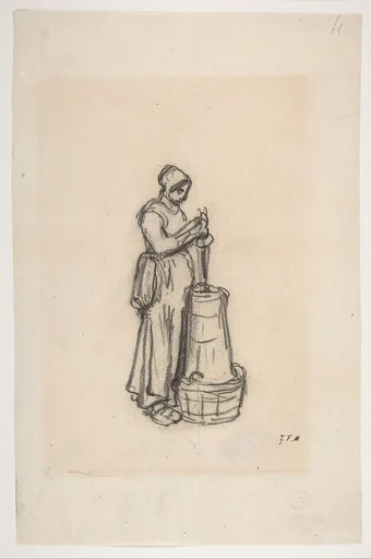 Woman with a Churn