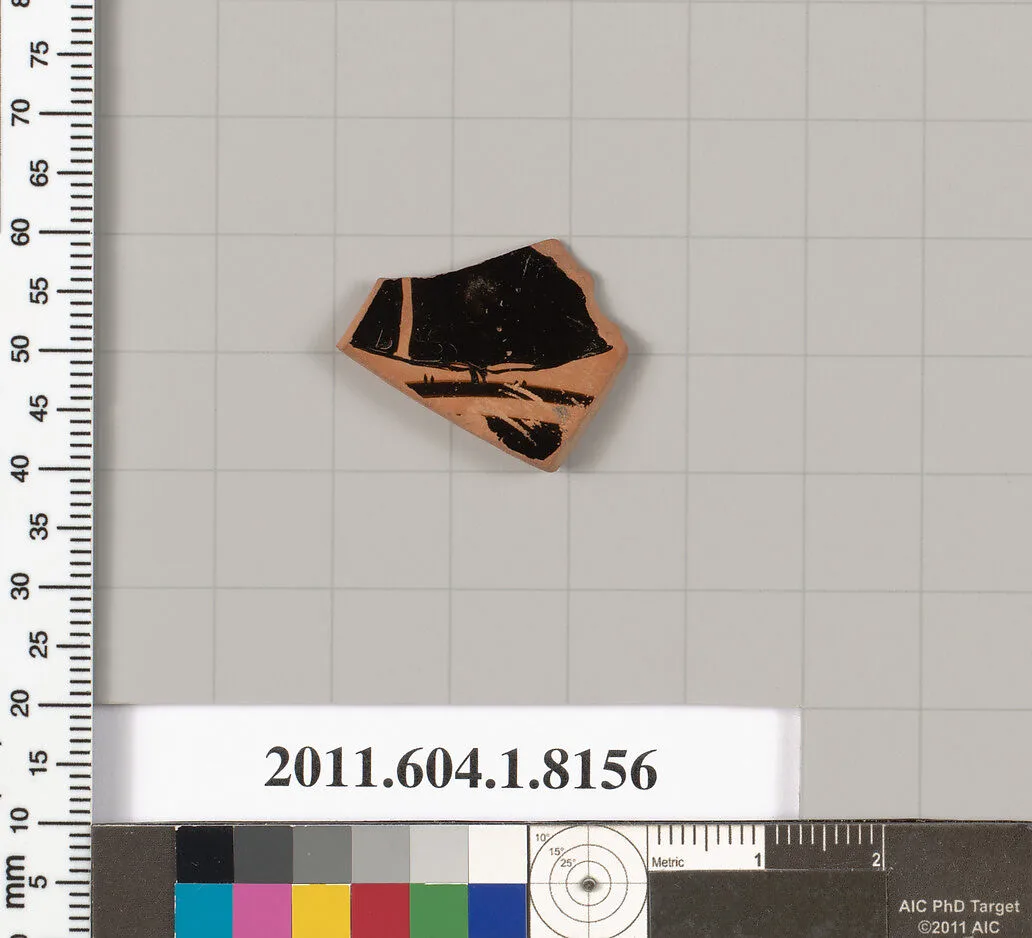 Terracotta fragment of a kylix (drinking cup) — Unknown