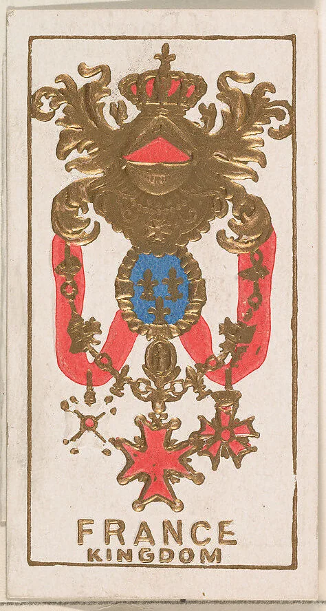 France, Kingdom, from the Arms of Dominions series (N181) issued by Wm. S. Kimball & Co. — William S. Kimball & Company