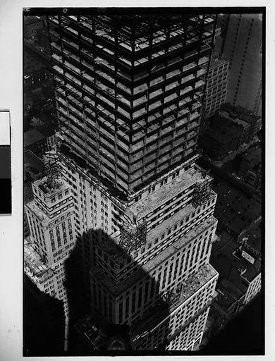 [Chrysler Building Construction Site, From Roof of Chanin Building, New York City]