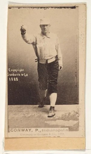 Conway, Pitcher, Indianapolis, from the Old Judge series (N172) for Old Judge Cigarettes