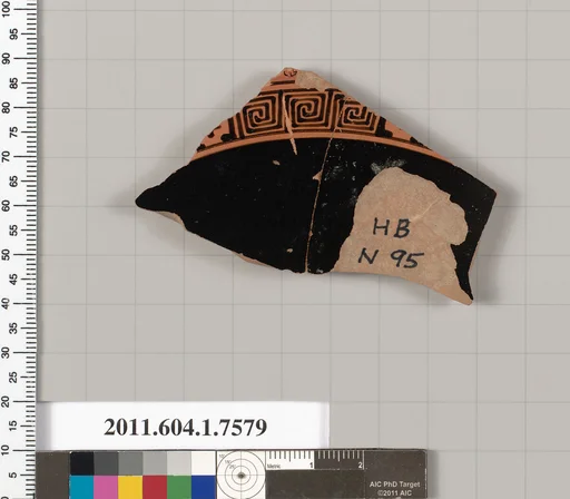 Terracotta fragment of a kylix (drinking cup)