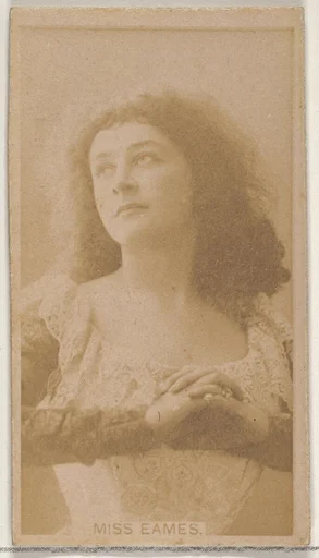 Miss Eames, from the Actors and Actresses series (N45, Type 8) for Virginia Brights Cigarettes