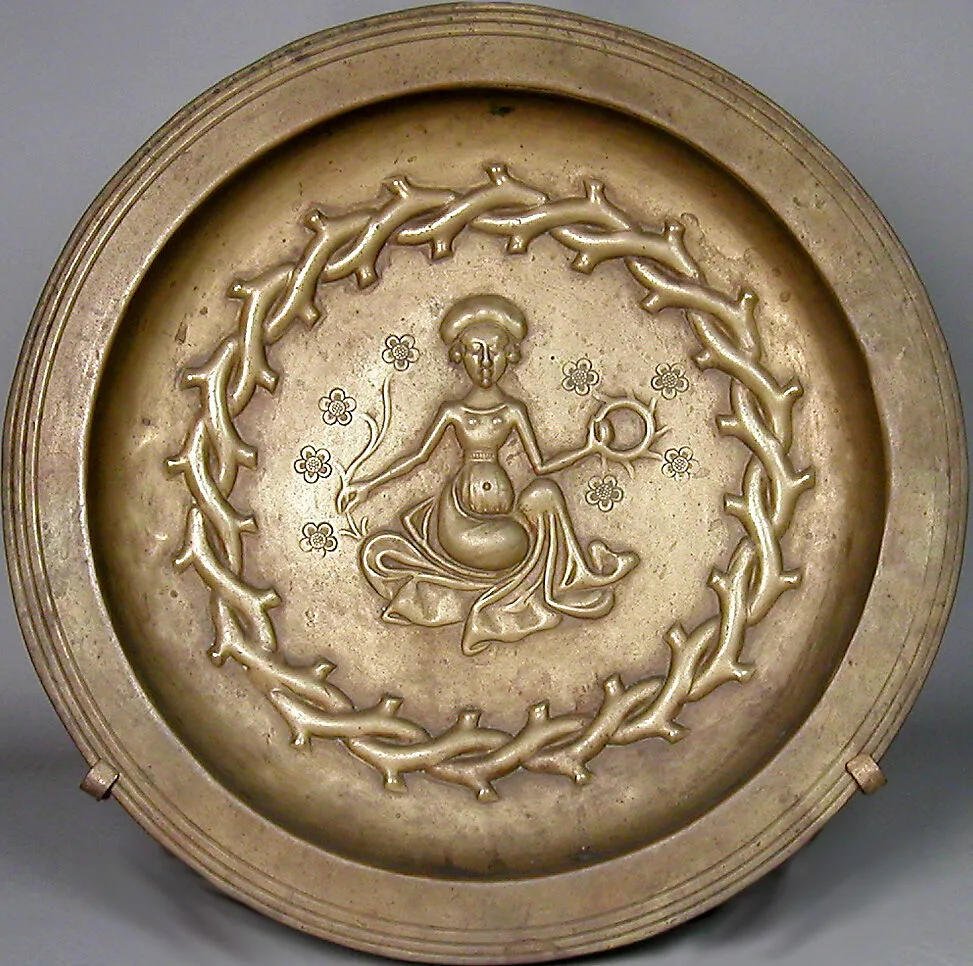 Plate with Seated Woman — Unknown