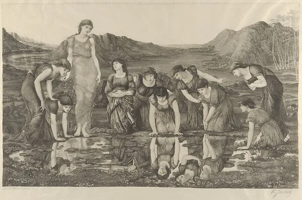 The Mirror of Venus — The Printsellers' Association, London|Sir Edward Burne-Jones|Félix Jasinski|Arthur Tooth & Sons|The Fine Art Society, London|Stiefbold & Company|A. Salmon and Ardail