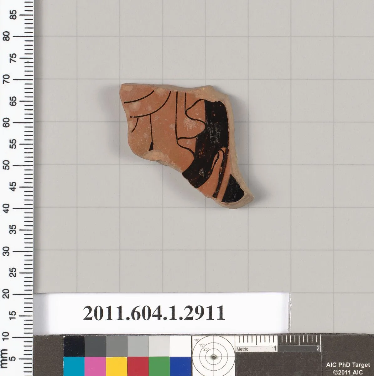 Terracotta fragment of a kylix (drinking cup) — Unknown