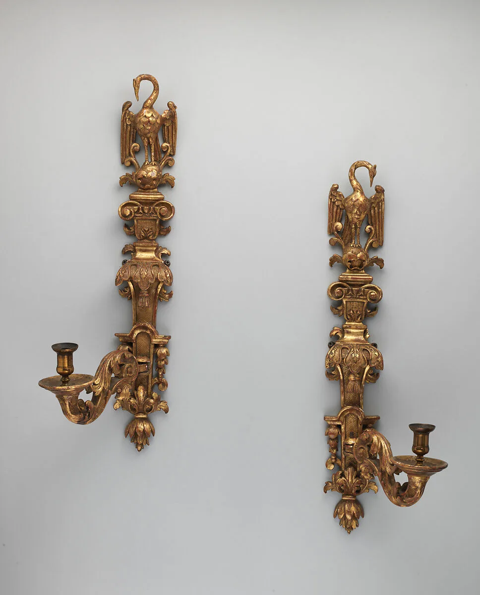 Pair of single-light sconces — Unknown