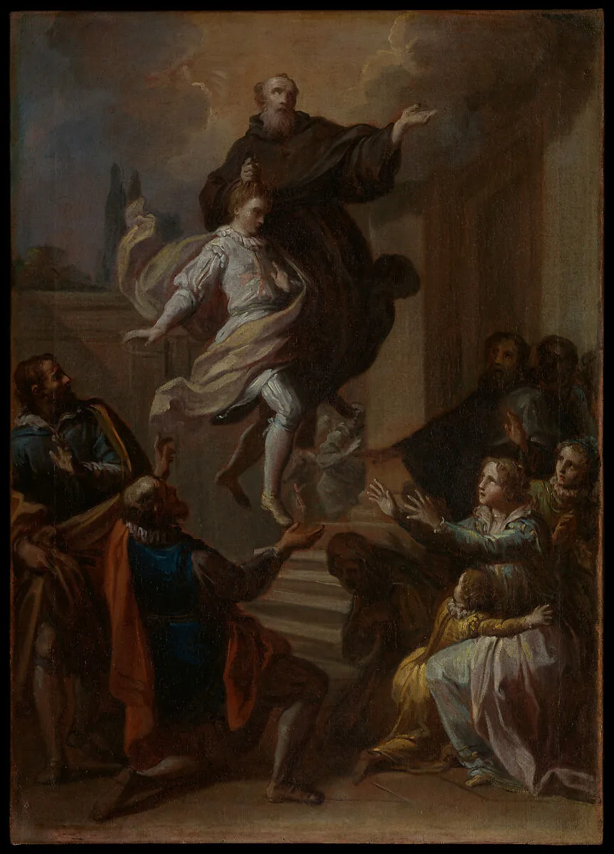 A Miracle of Saint Joseph of Cupertino (1603–1663) — Placido Costanzi