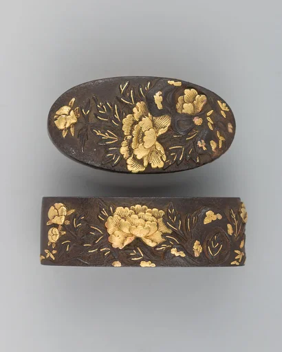 Sword-Hilt Collar and Pommel (Fuchigashira)