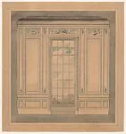 The Breakers: room elevation, window wall paneling design — Ogden Codman, Jr.|Ogden Codman, Jr.