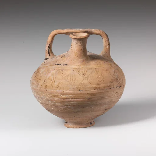 Terracotta stirrup jar