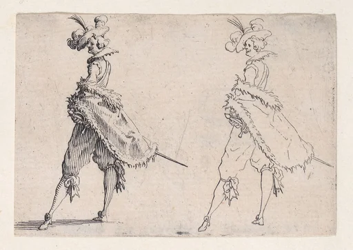 Le Gentilhomme au Manteau Posé sur la Hanche (Gentleman with his Mantle on his Hip), from Les Caprices Series A, The Florence Set