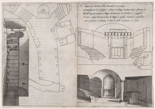 9th Plate, from Trattato delle Piante & Immagini de Sacri Edifizi di Terra Santa (Treatise of the Plans & Images of the Sacred Buildings of the Holy Land)