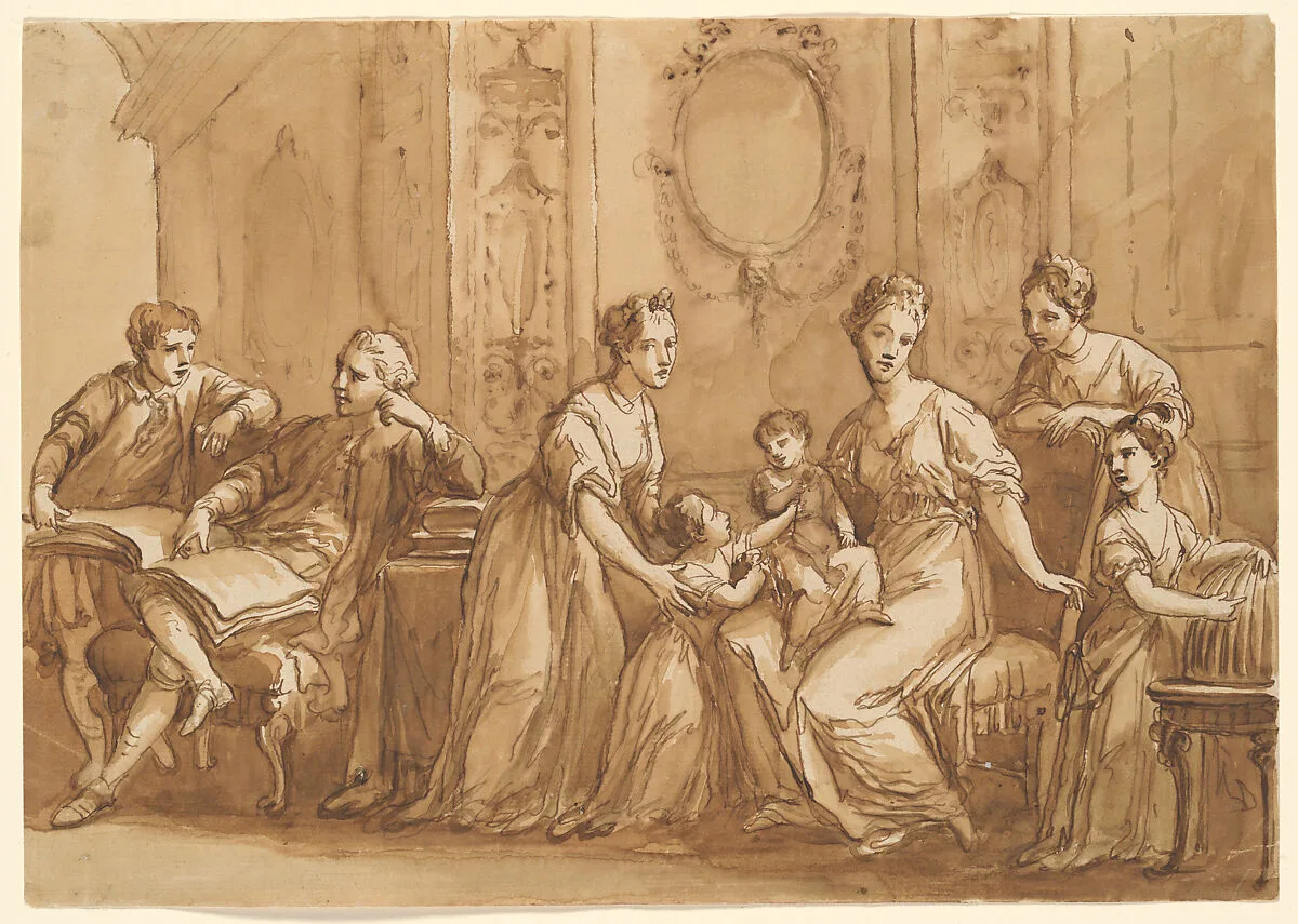 An English Family Group — Antonio Zucchi