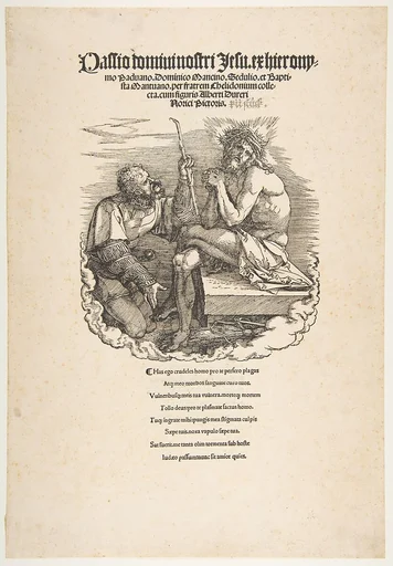 The Man of Sorrows Mocked by a Soldier, title page to "The Large Passion"