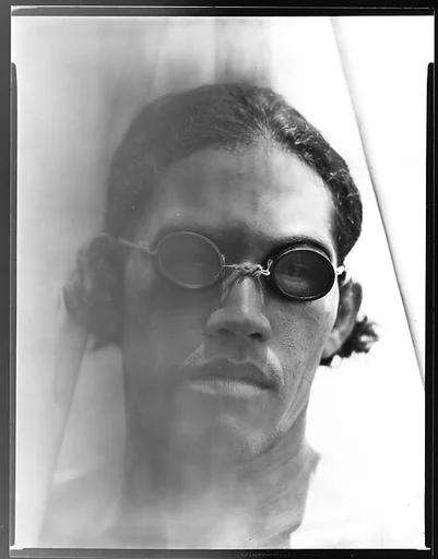 [South Seas: Man Wearing Goggles]