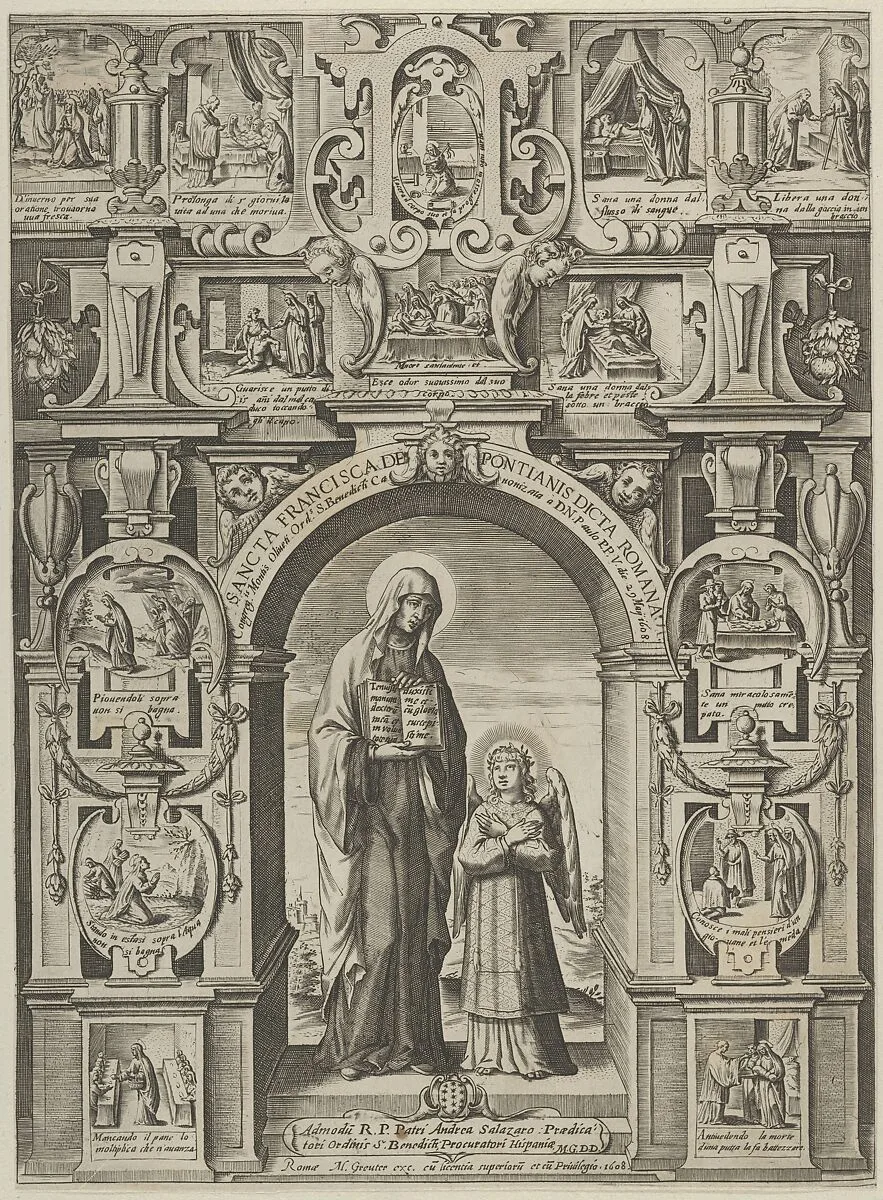 Sancta Francisca de Pontainis Dicta Romana — Matthaeus Greuter