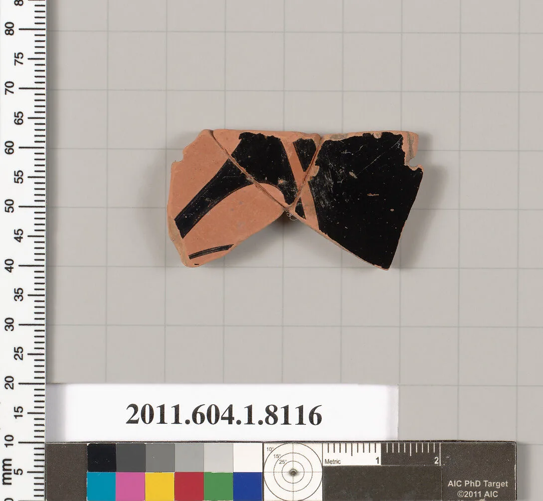 Terracotta fragment of a kylix (drinking cup) — Unknown