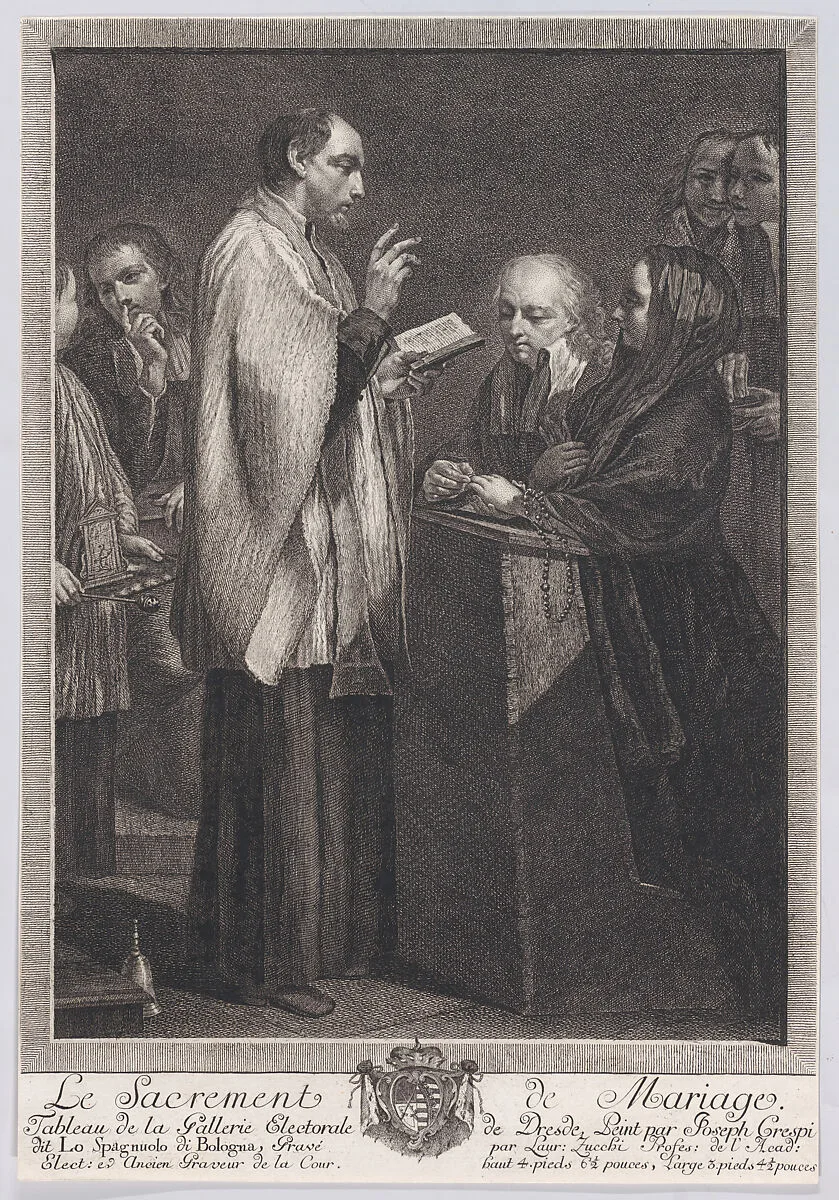 Marriage, from "The Seven Sacrements" — Giuseppe Maria Crespi|Lorenzo Zucchi