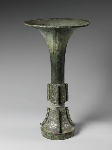 동제 고 중국 상|銅製觚 中國 商|Wine beaker (gu)