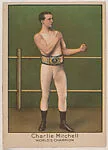Charlie Mitchell, World's Champion, from the Dixie Queen Prizefighters of the Past and Present series (T223) — Dixie Queen Plug Cut Smoking Tobacco