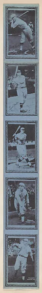 Uncut Baseball cards (W553) — Unknown
