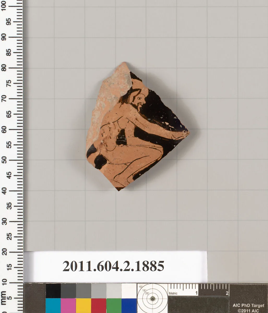 Terracotta fragment of a skyphos (deep drinking cup)? — Unknown