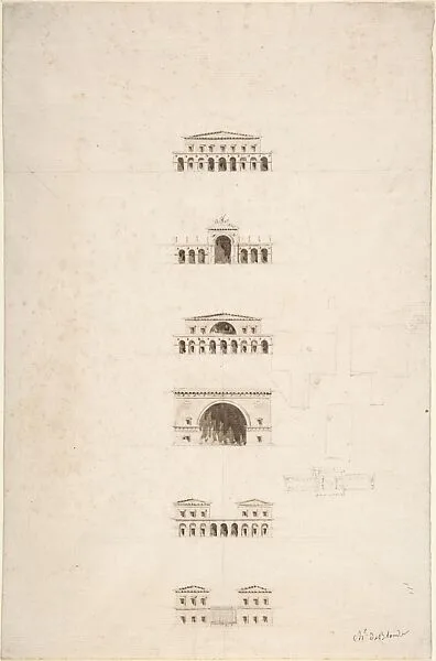 Architectural Designs for Six Buildings — Charles de Blonde