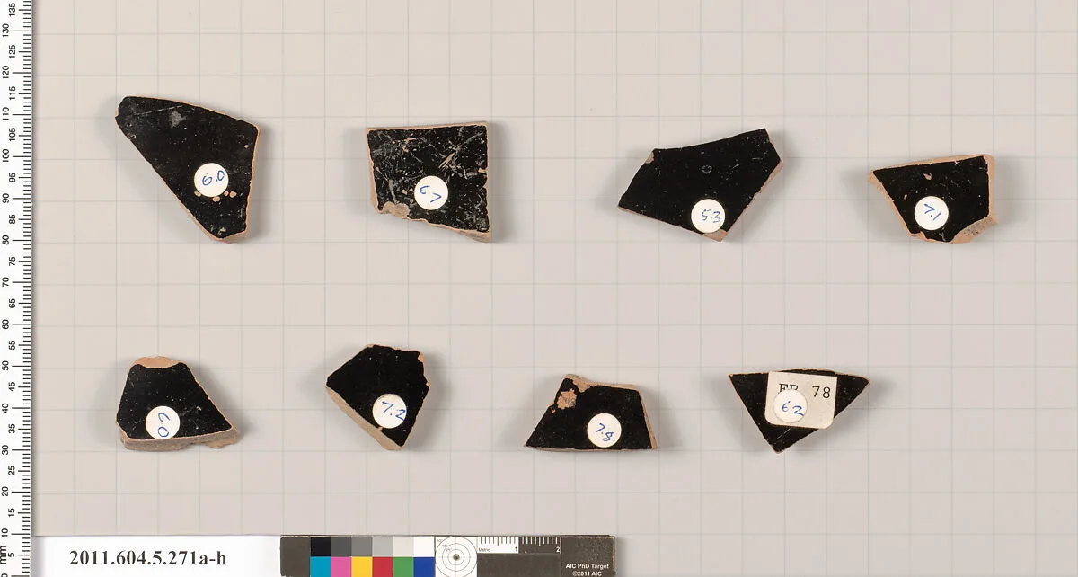 Terracotta fragments of kylikes (drinking cups) — Unknown